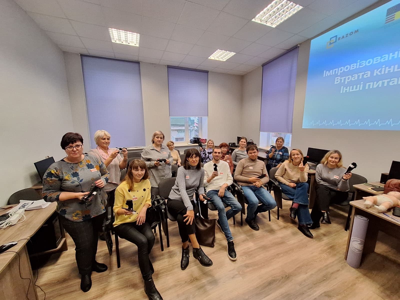Тренінг з надання першої домедичної допомоги в межах проєкту CPR4U 8