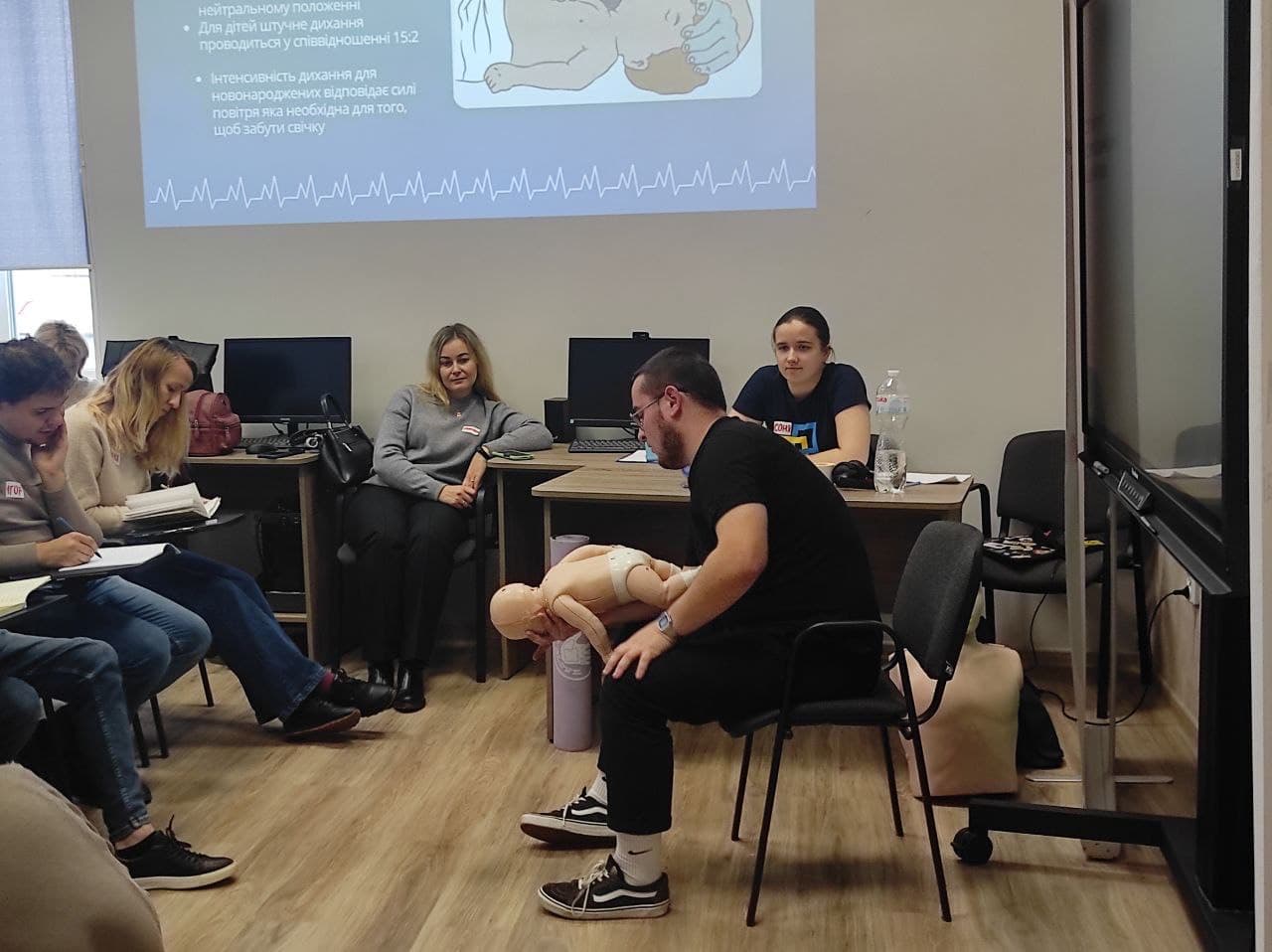 Тренінг з надання першої домедичної допомоги в межах проєкту CPR4U 10