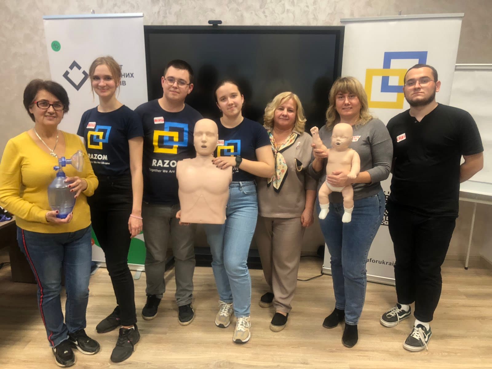 Тренінг з надання першої домедичної допомоги в межах проєкту CPR4U 2