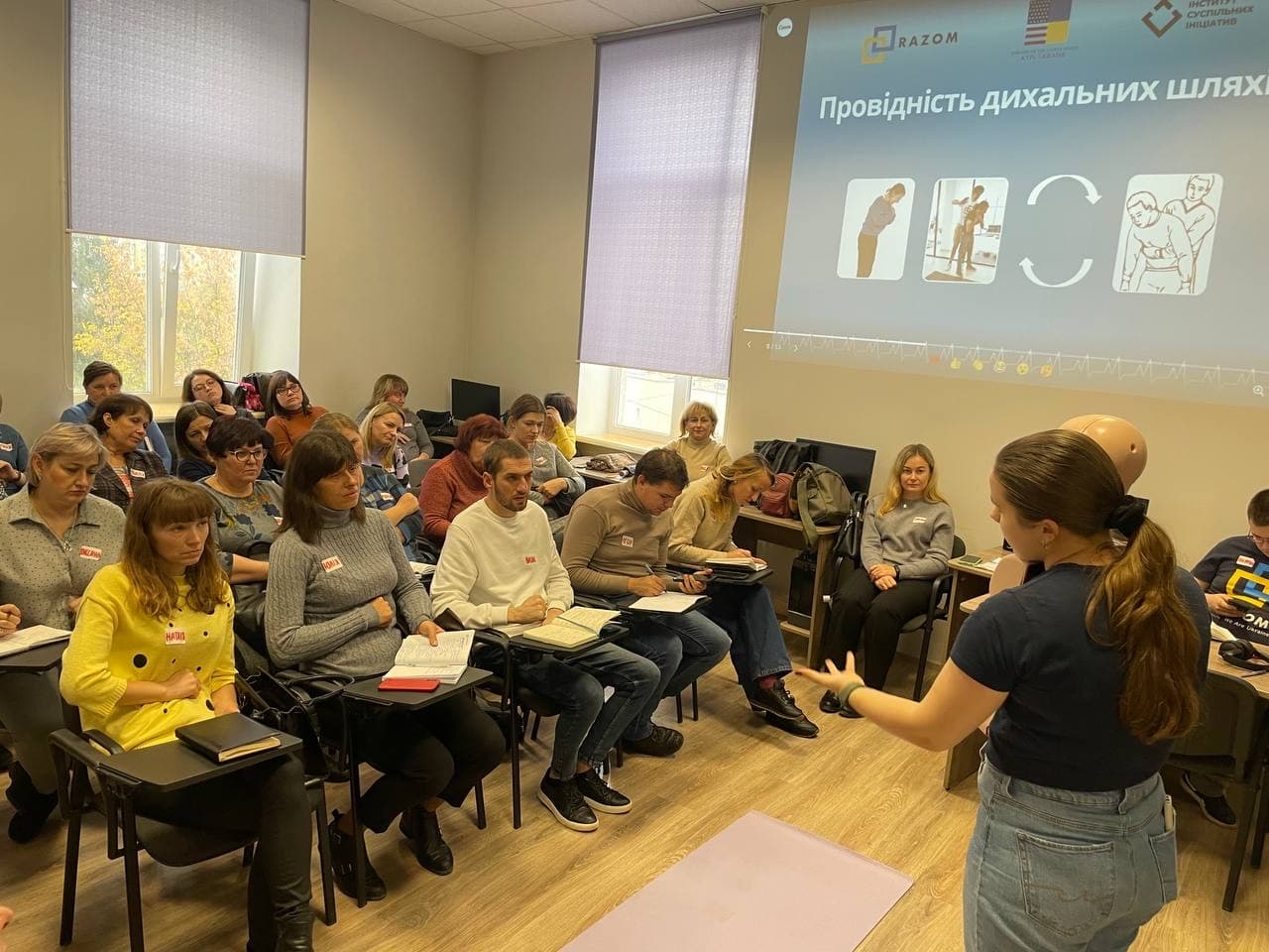 Тренінг з надання першої домедичної допомоги в межах проєкту CPR4U 4